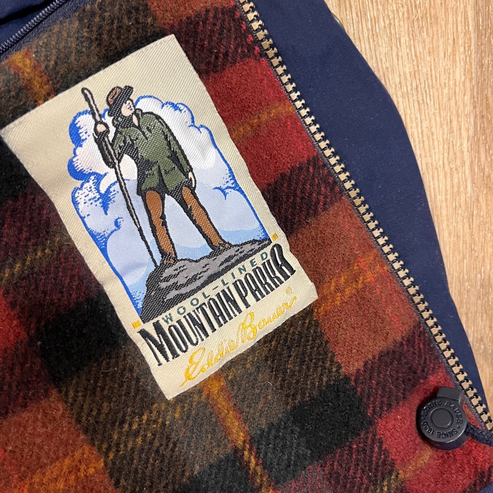 Vintage Men’s Eddie Bauer Wool-Lined Mountain Parka - Picture 3 of 5